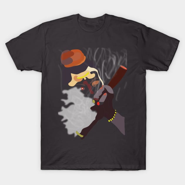 Baba smoking weed T-Shirt by ROCOCO DESIGNS